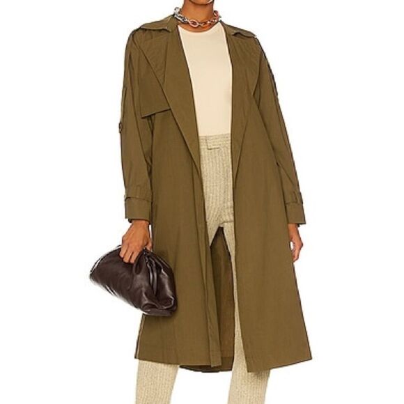 FRAME Women’s Moss Oversized Trench Coat Size Small